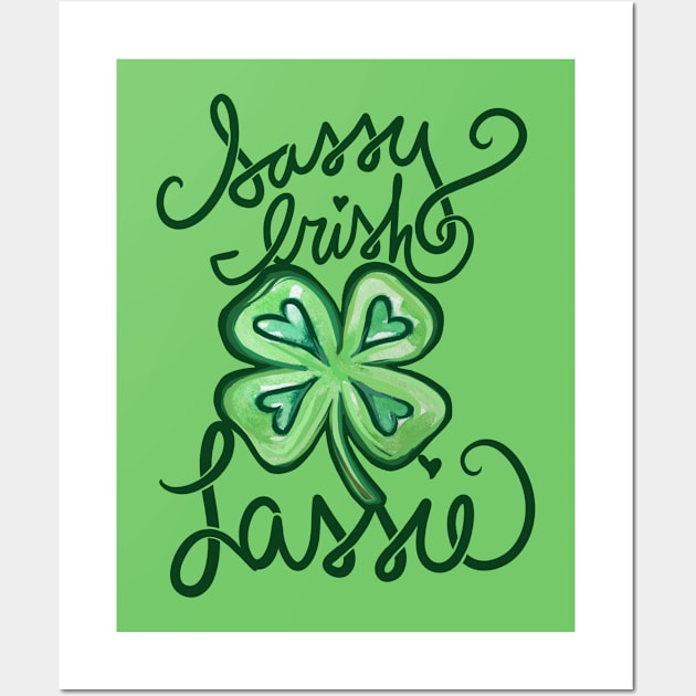 Sassy Irish Lassie Wall Art by bubbsnugg